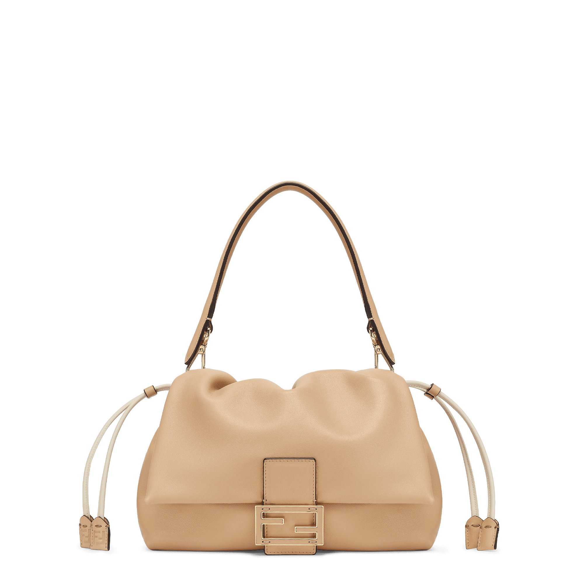【FENDI】関税込☆Mamma Baguette スモール 2WAY ベージュ Mamma Baguette ラージ レザー グレー | Fendi